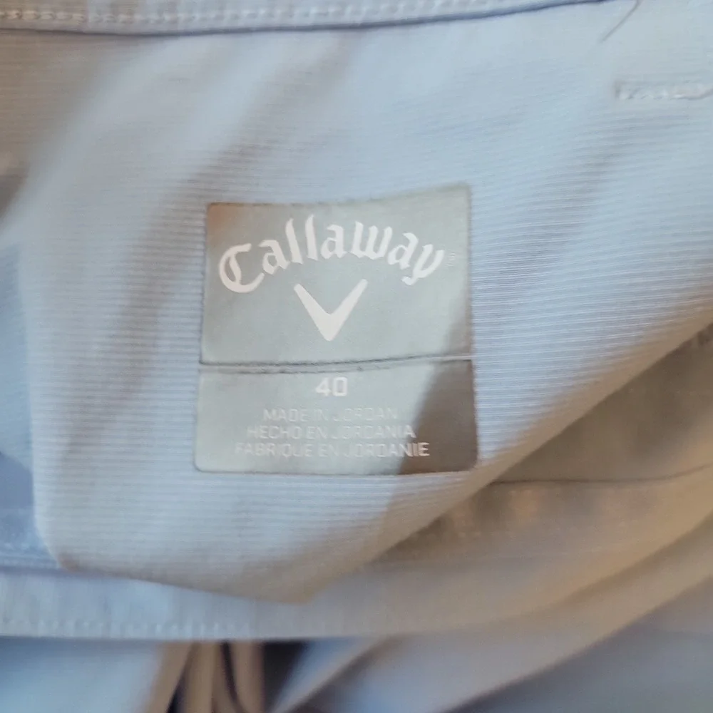 Callaway Golf Shorts Men's Size 40 Blue Performance Stretch Flat Front Casual
